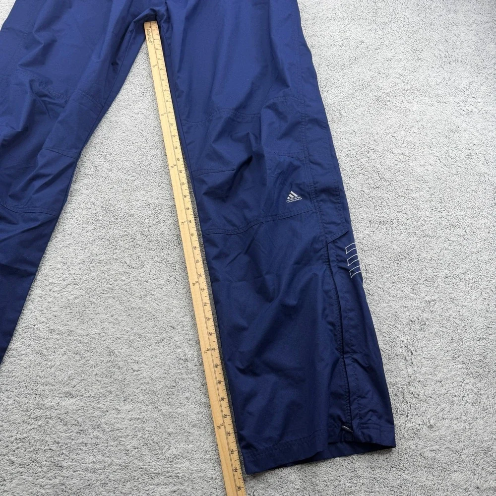 Vintage Adidas Tear Away Pants Mens 2XLT XXLT Blue Baggy Basketball Y2K Warm Up